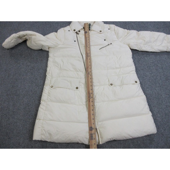 Women's Cream Puffer Coat - Picture 9 of 16